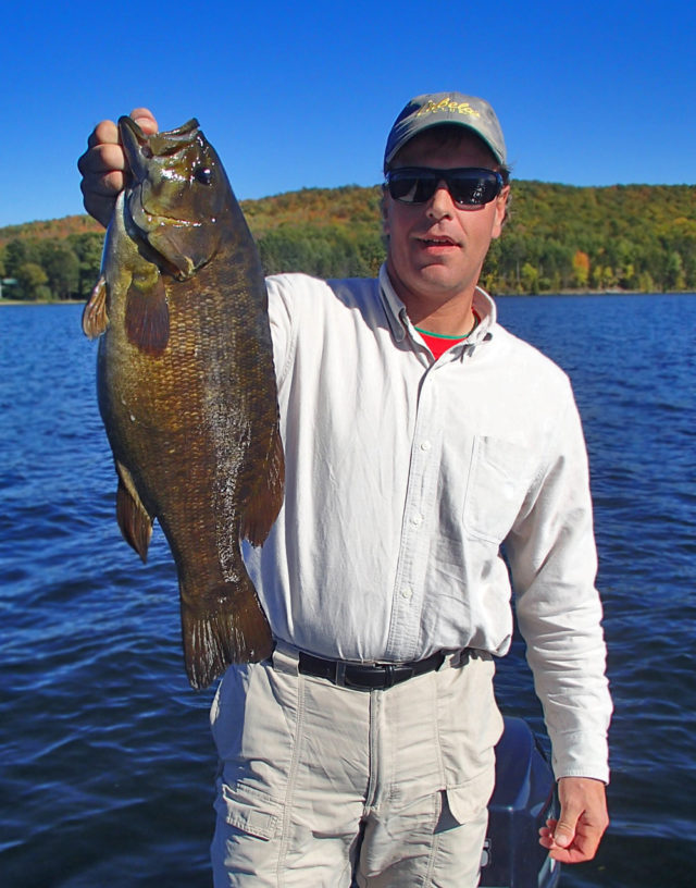 Johnny Amato: October 3, 2016. Smallmouth bass, 21", 6 lbs. 4 oz. 