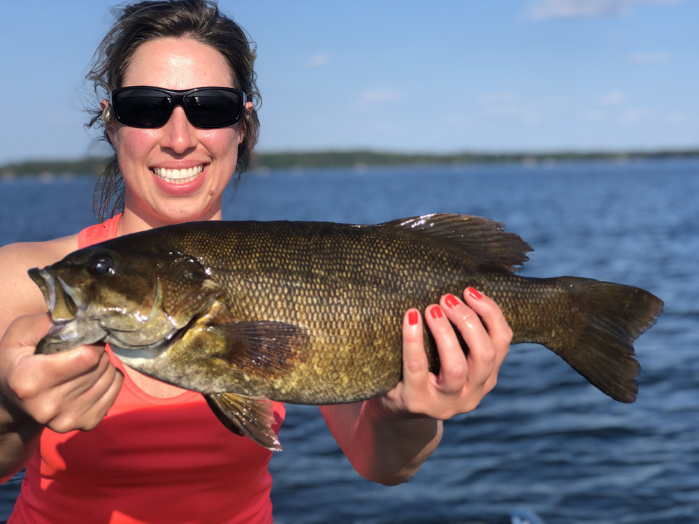 Got out for a little summer shore bass fishing! It's been all walleye